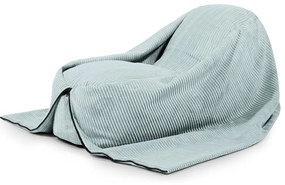 Mentazöld kordbársony gyerek babzsákfotel Cocoon 120 – SLOWDOWN