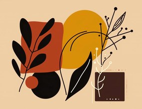 Poszter 65x50cm Meleg kontúrok