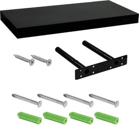 STILISTA Fali polc Volato 60 cm fényes fekete