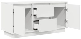 fehér TV-szekrény LED-lámpákkal 100x41x50 cm