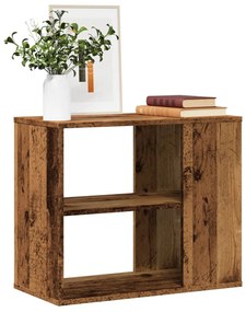 antik fa színű szerelt fa kisszekrény 60 x 30 x 50 cm