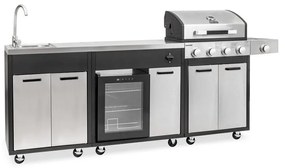 BR-K4PLUS komplett kerti grillpult 4+1 égős