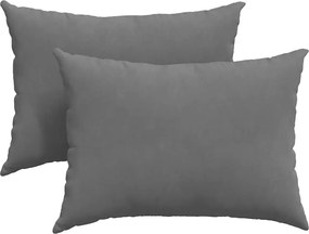 vidaXL Kanapé párnák 2 pcs Sötétszürke 70 x 50 cm szövet