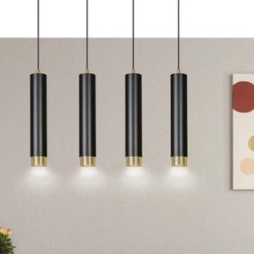Emibig modern függeszték kibo fekete arany emi644/4