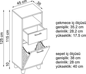 Konyhaszekrény, 45 cm – TR283VLN1385