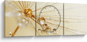 Kép - Makro fotó pitypangról (órával) (90x30 cm)