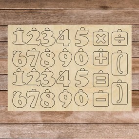 Montessori fa érzékszervi segédeszköz - Matematika | SENTOP H017 Nyár