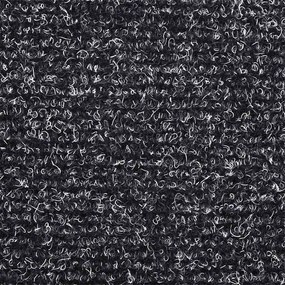 20 db öntapadós lépcsőszőnyeg, 65 x 21 x 4 cm, sötétszürke, nagy félkör alakú