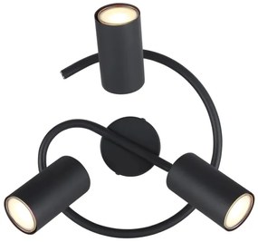 Globo 57914-3 - Spotlámpa ALLVI 3xGU10/25W/230V fekete