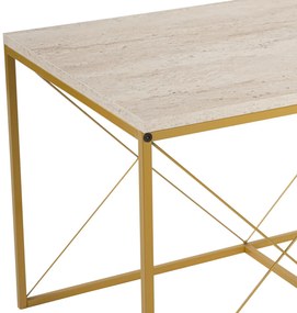 Defne Gold Travertine dohányzóasztal