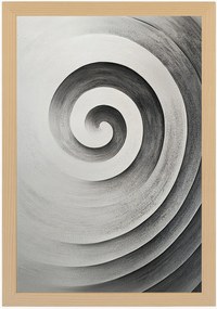 Poszter Keret Fa Absztrakt Spirál Örvény Op-art Illúzió 3D 40x60