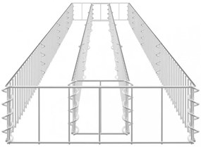 horganyzott acél gabion magaságyás 360 x 30 x 10 cm