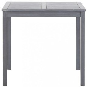 szürke tömör akácfa kerti asztal 80 x 80 x 74 cm