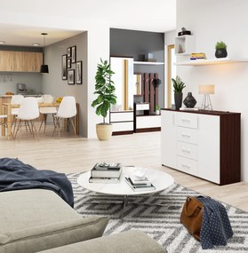 Komód Kiran  (wenge + fehér). 1069791