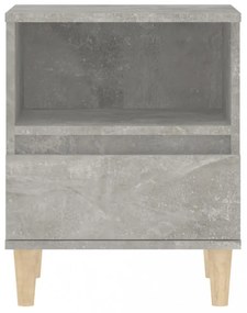 betonszürke éjjeliszekrény 40x35x50 cm