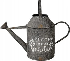 Welcome dekoratív fém öntözőkanna 47x18x38 cm