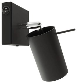 Sollux SL.1049 - Fali spotlámpa RING 1xGU10/10W/230V fekete