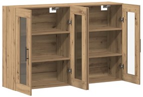 Fali Szekrények 2 db Artisan Tölgy 69.5x34x90 cm Mérnöki Fa