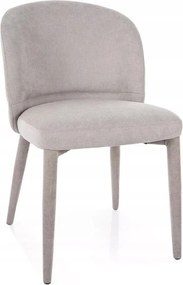 Szürke kárpitozott szék nappaliba, étkezőbe és konyhába modern Tino