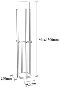Állólámpa 1xE27/40W/230V fehér