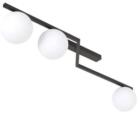 Mennyezeti lámpa NATON 3xE14/10W/230V, fekete/fehér