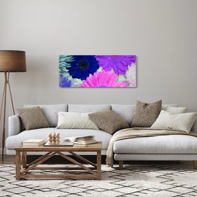 Színes virágok képe (120x50 cm)
