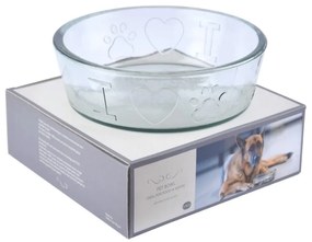 Üveg tálka kisállatoknak ø 24 cm – Ego Dekor