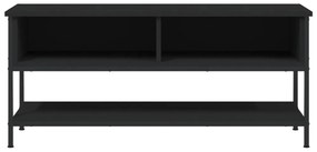 fekete szerelt fa TV-szekrény 100 x 35 x 45 cm