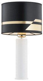 Argon 4232 - Asztali lámpa ALMADA 1xE27/15W/230V fekete/fehér/sárgaréz