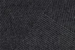 Lábtörlő kültéri bejárati szőnyeg|Dune|Stripes Dark grey 60x90cm