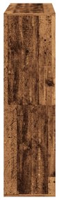 antik fa színű szerelt fa térelválasztó 100 x 33 x 115 cm
