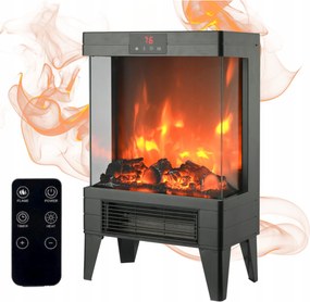 Kandalló Elektromos Radiátor Kályha 2000W Lánghatás Termoventilátor