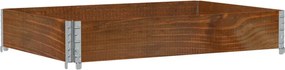 vidaXL barna tömör fenyőfa kerti növénytartó 120 x 80 cm