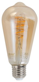 Okos E27 Dimmelhető LED Izzó ST64 Borostyán 4.9W 320lm 2500K