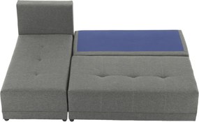 Sarokülőgarnitúra, szürke/fekete, balos, MEXX