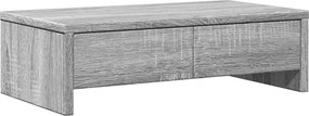 vidaXL szürke sonoma szerelt fa monitorállvány fiókokkal 50x27x15 cm