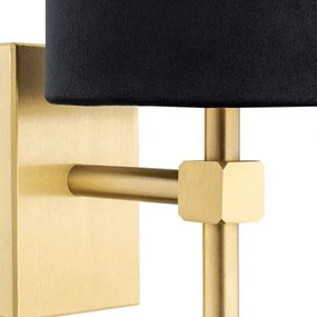 Argon 8035 - Fali lámpa ABRUZZO 1xE14/7W/230V sárgaréz/fekete