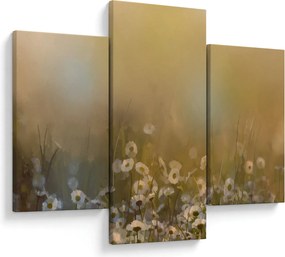 Kép - százszorszép olajfestmény (90x60 cm)