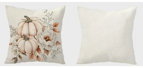 Párnahuzat BLOSSOM FALL 45x45 cm, krémszínű