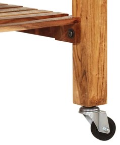 tömör akácfa konyhai kocsi 55 x 55 x 89 cm