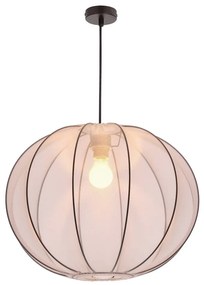 Fehér függőlámpa textil búrával ø 52 cm Mellow – Candellux Lighting