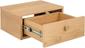 Világos natúr színű éjjeliszekrény tölgyfa dekorral Monfort – Actona