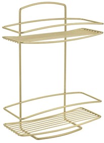 Aranyszínű acél fürdőszobai polc Onda – Metaltex