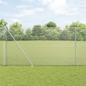 Horganyzott Drótháló Kerítés 13 Cövek Posttal 1.5x50 m Horganyzott Acél