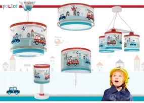 Dalber 60611N - LED gyereklámpa POLICE 1xG4/4W/230V színes