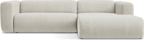 Bézs sarokkanapé (jobb oldali-heverő résszel) Ekahi – Makamii