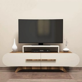 TV szekrény Rose - Diós, Krém