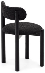 Fekete étkezőszék szett 2 db-os Nebai – Kave Home