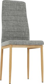 Szék, világosszürke anyag/bükk, COLETA NOVA