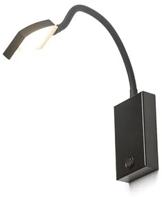 RENDL R12942 FRISCO LED spot lámpa, liba nyak fekete